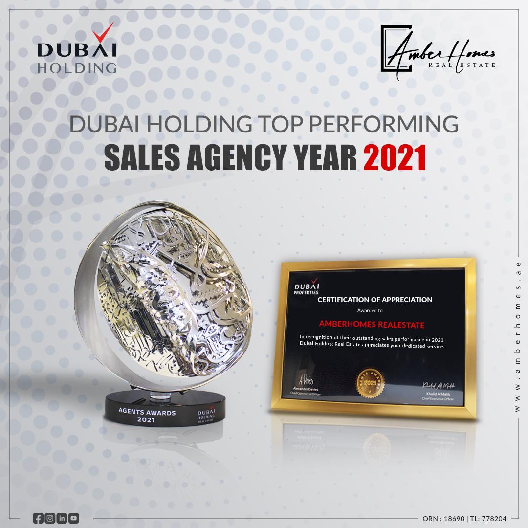 Dubai Holding Top Performing Sales Agency 2021